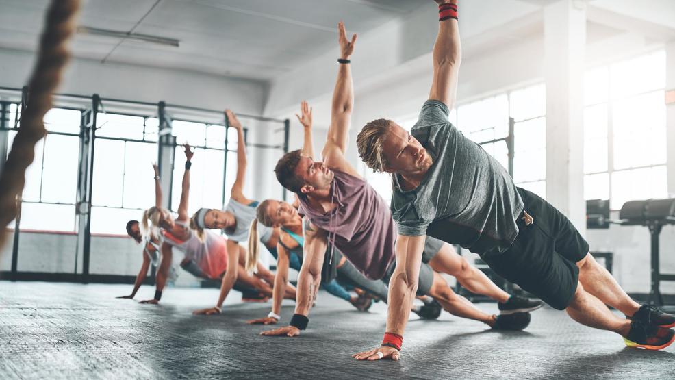 Group Exercise Side Plank